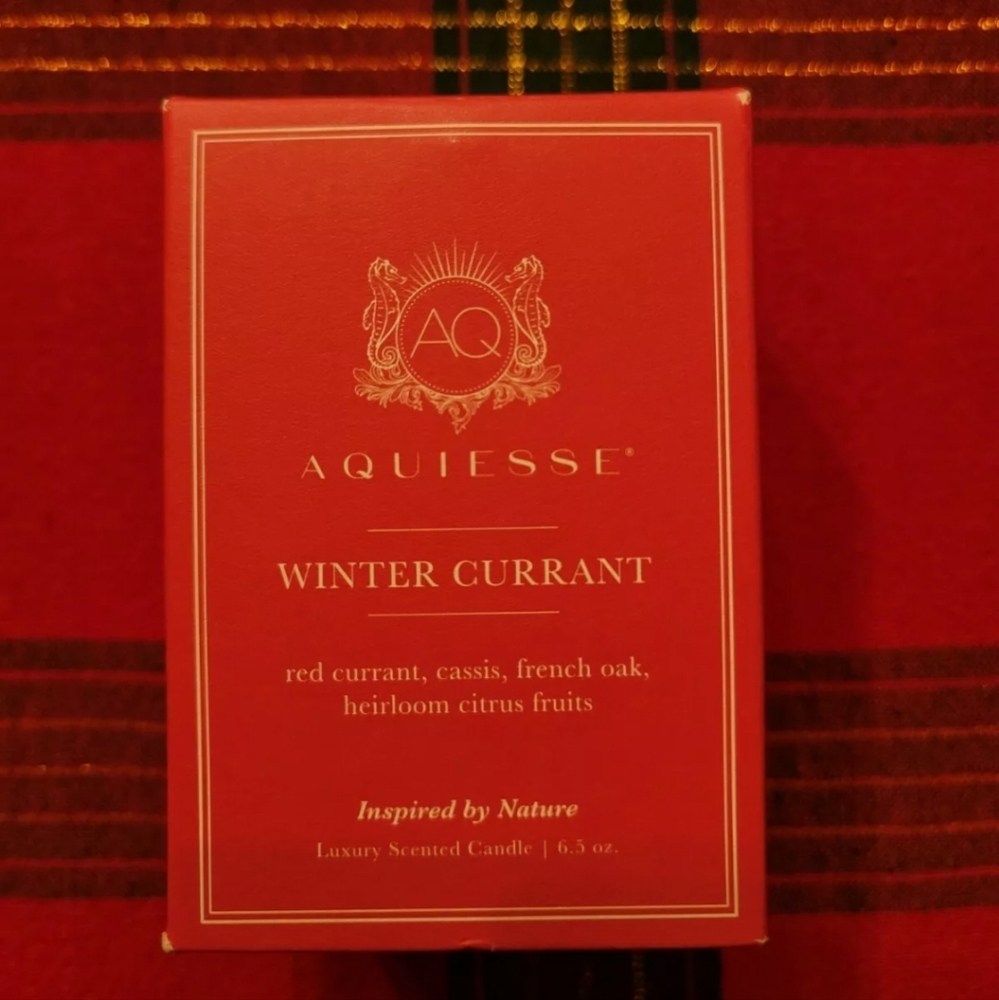 NEW Aquiesse Candle Winter Currant 6.5 oz.